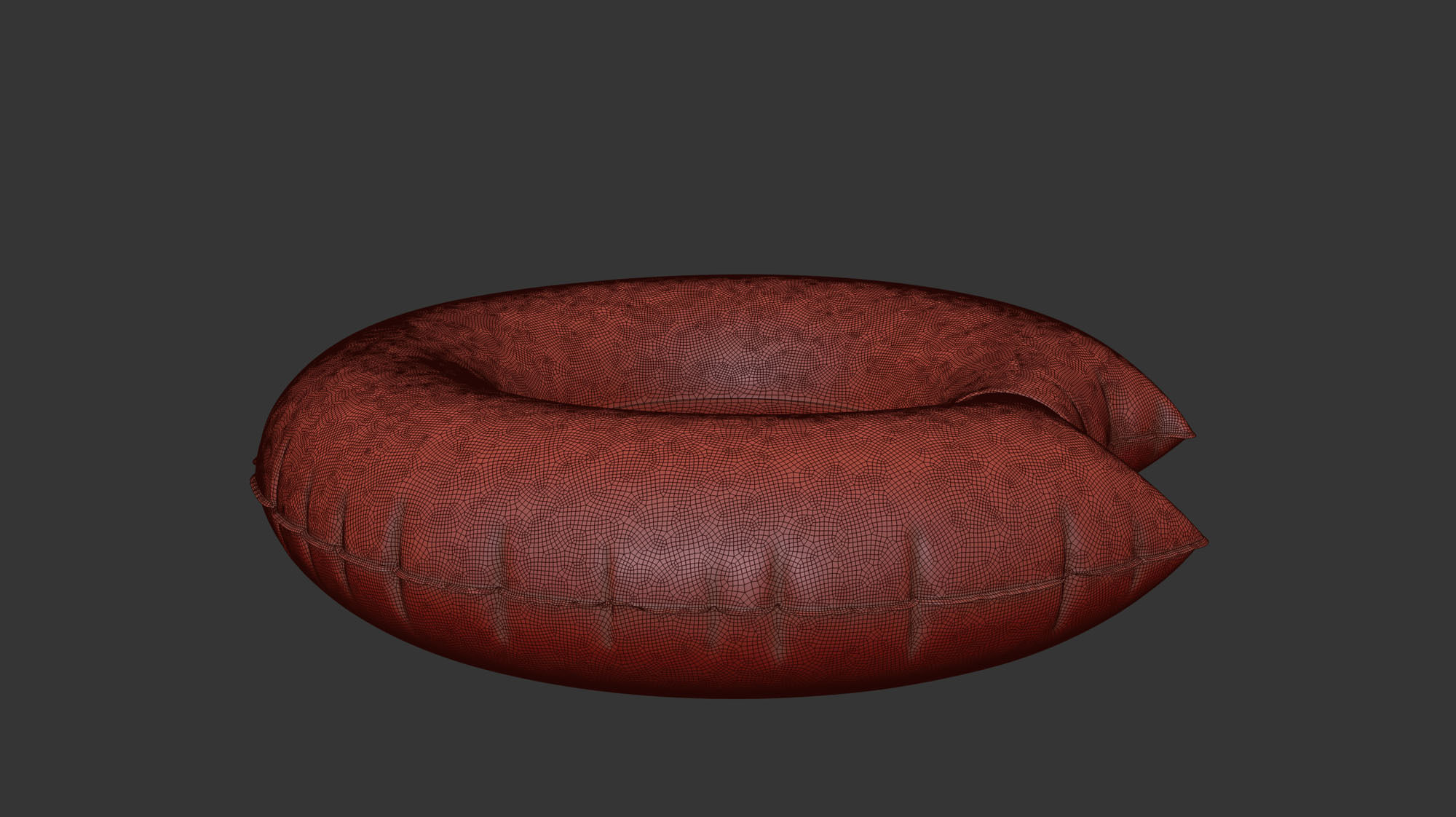 Swim ring donut 07 3D model_3