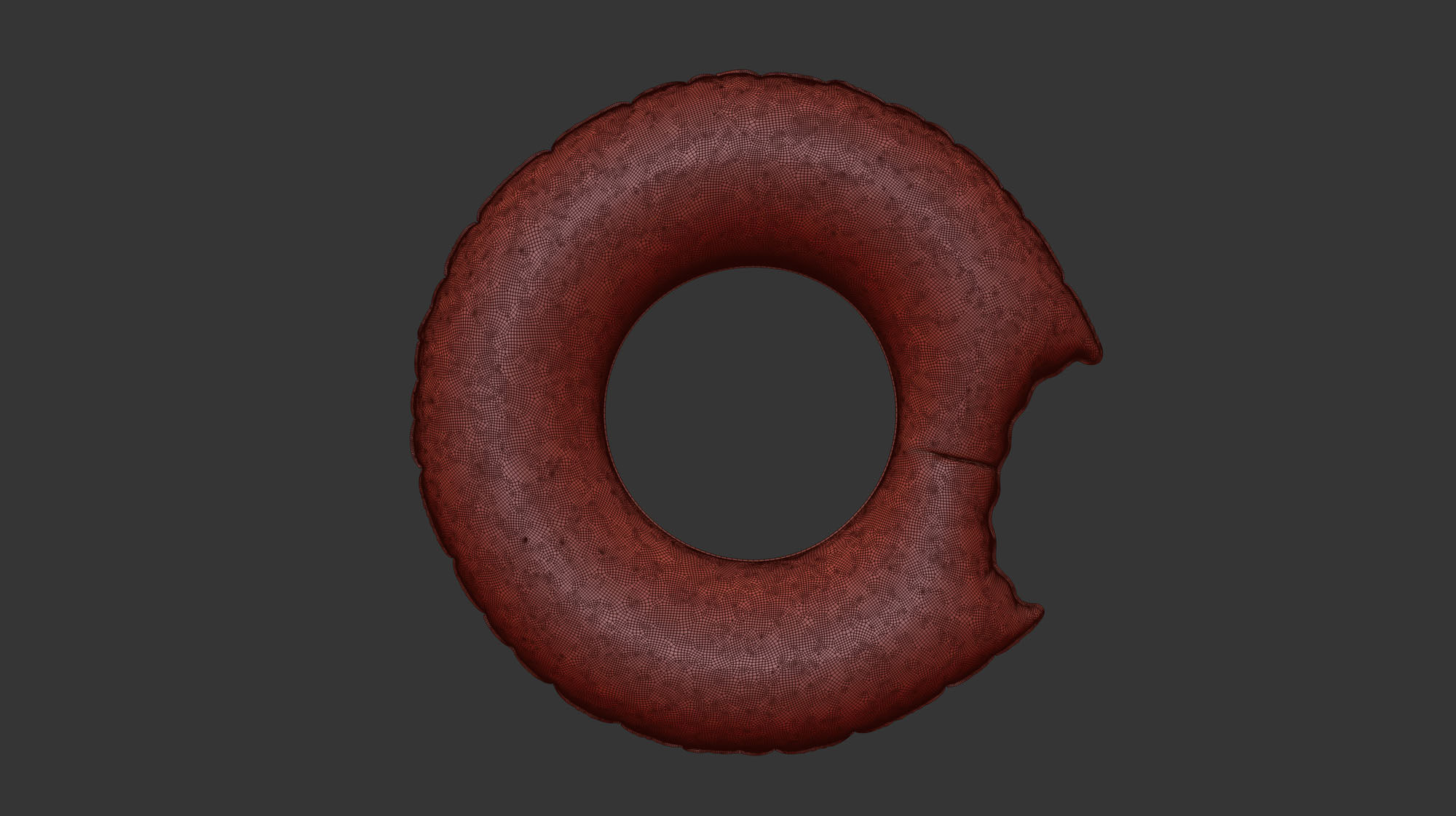 Swim ring donut 07 3D model_1