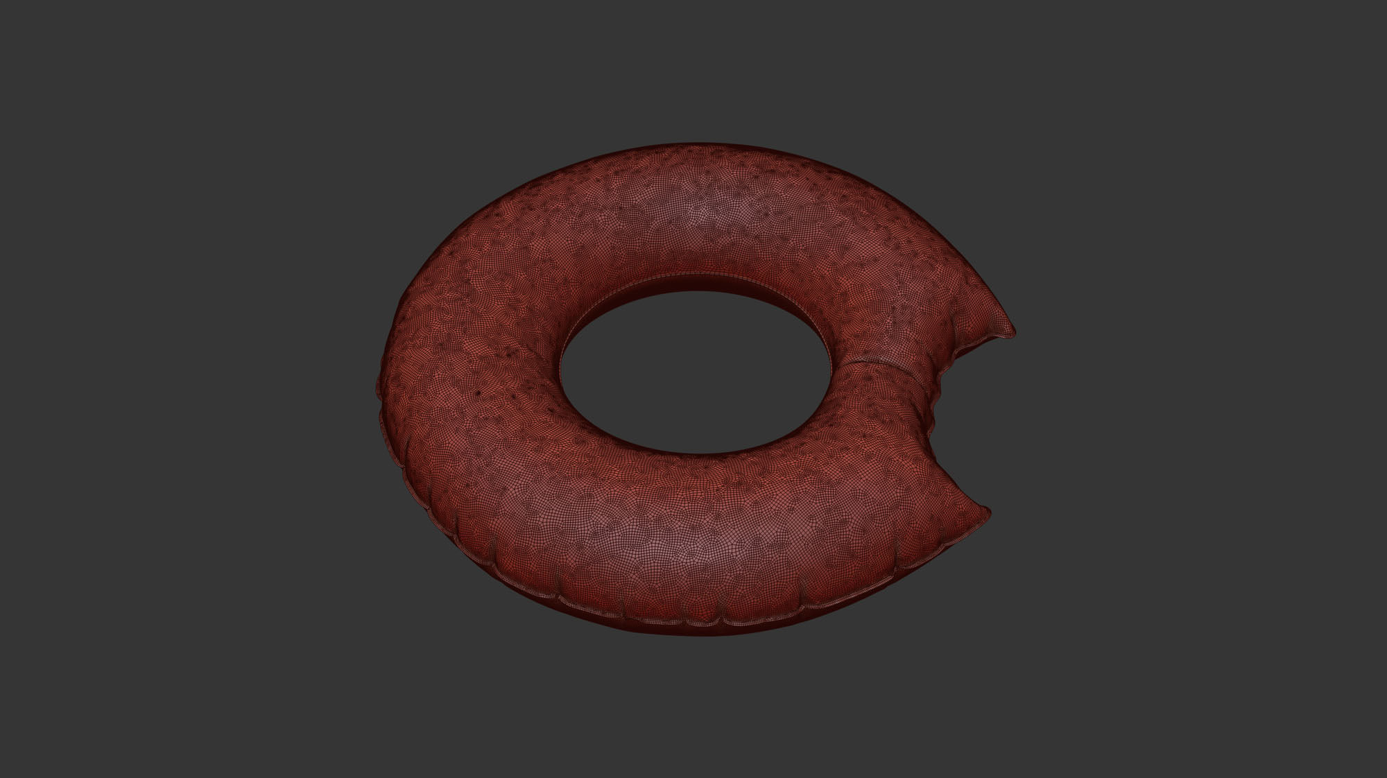 Swim ring donut 07 3D model_9