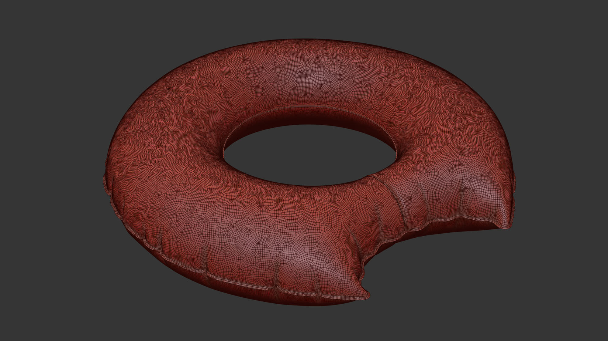 Swim ring donut 07 3D model_5