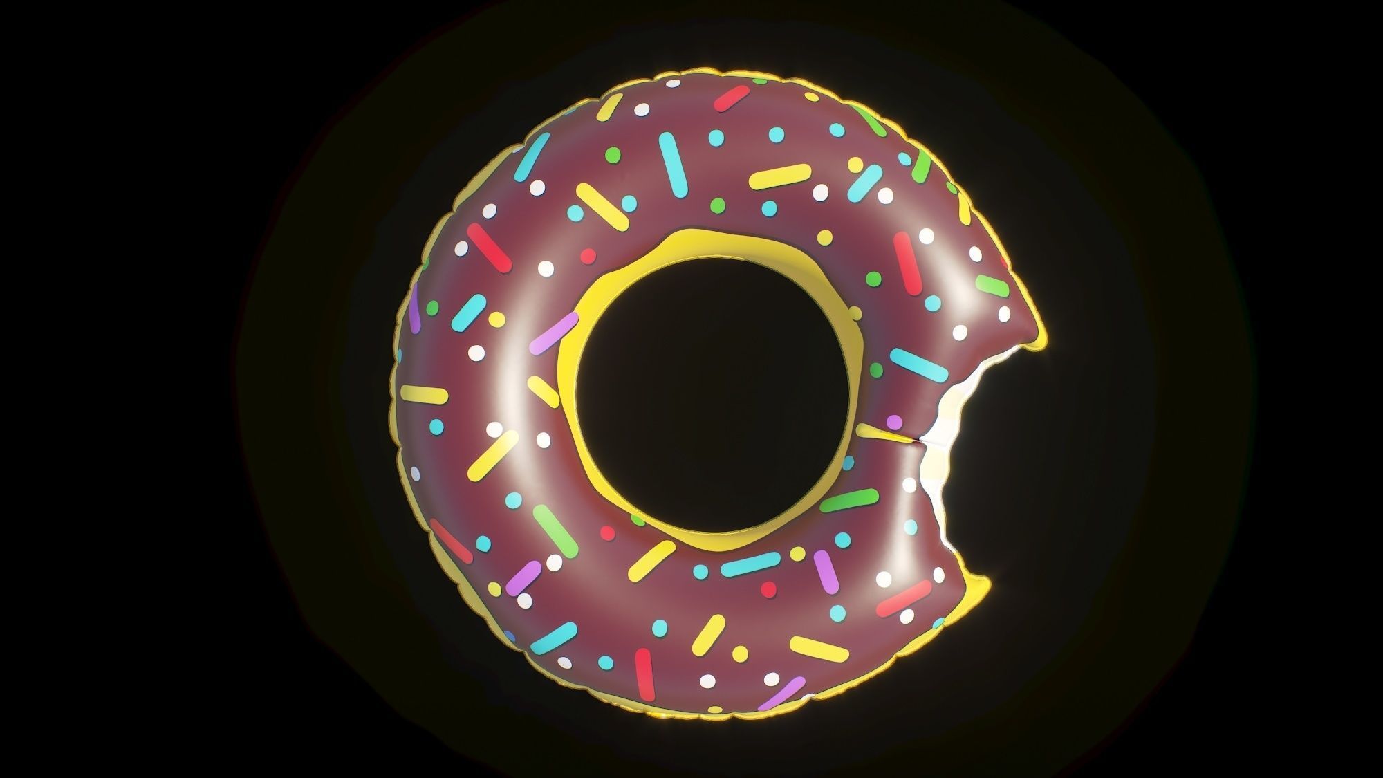 Swim ring donut 07 3D model_11