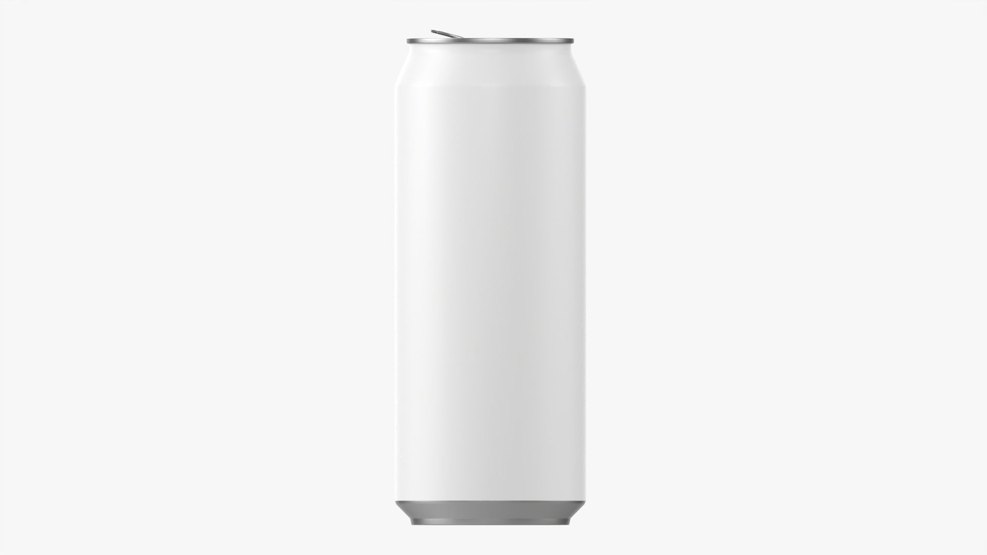 Opened standard beverage can 500 ml 16-9 oz 3D model_5