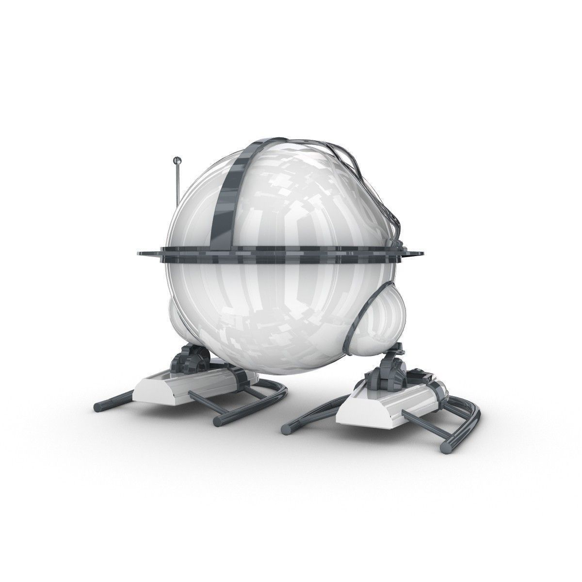 Funny Robot Character 3D model_3