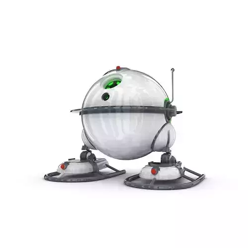 Funny Robot Character 3D model Funny Robot Character 3D model