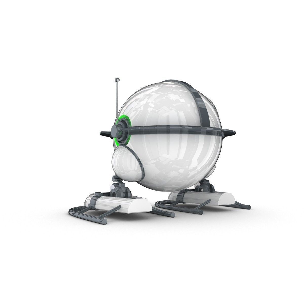 Funny Robot Character 3D model_1