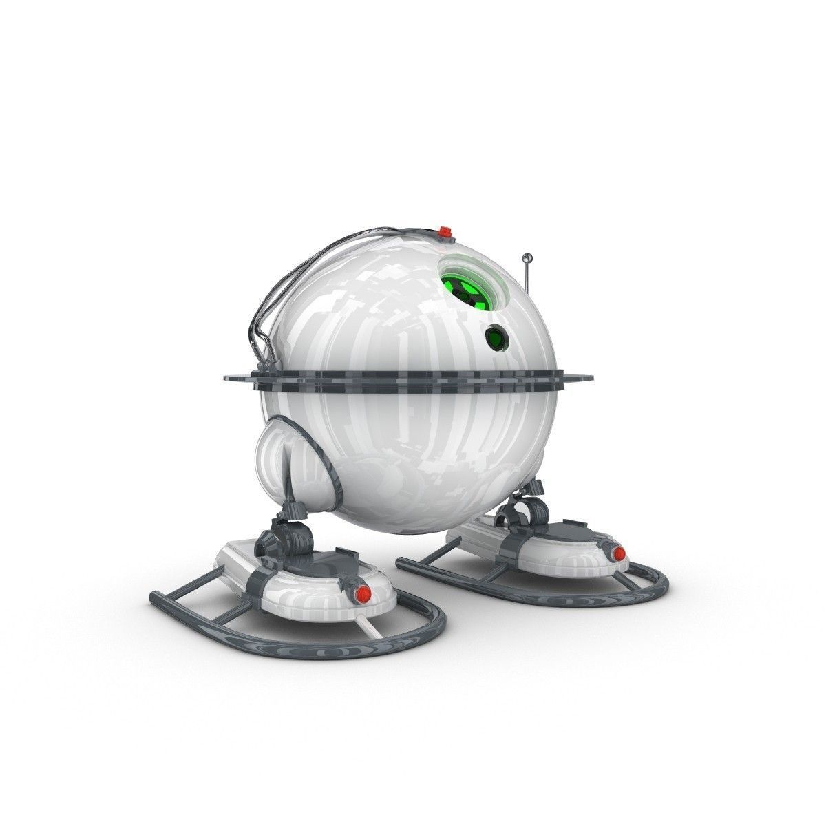Funny Robot Character 3D model_2