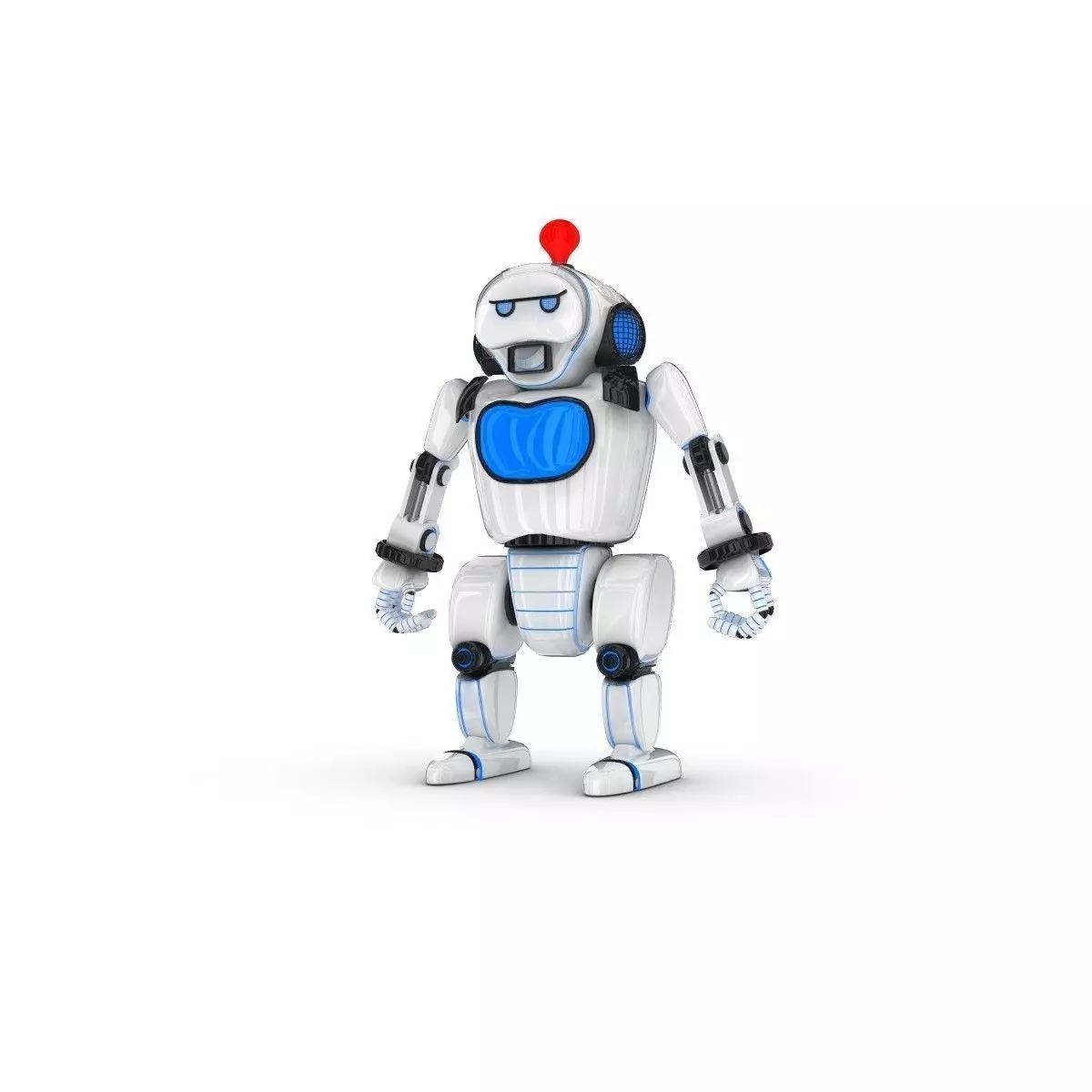 Funny Robot Character 3D model_0