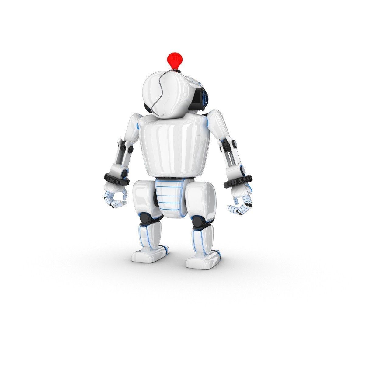 Funny Robot Character 3D model_2