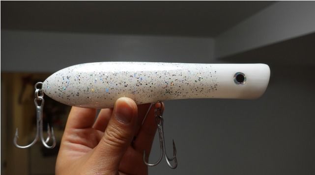 Topwater popper plug fishing lure Free 3D print model_2