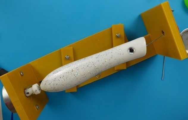 Topwater popper plug fishing lure Free 3D print model_6