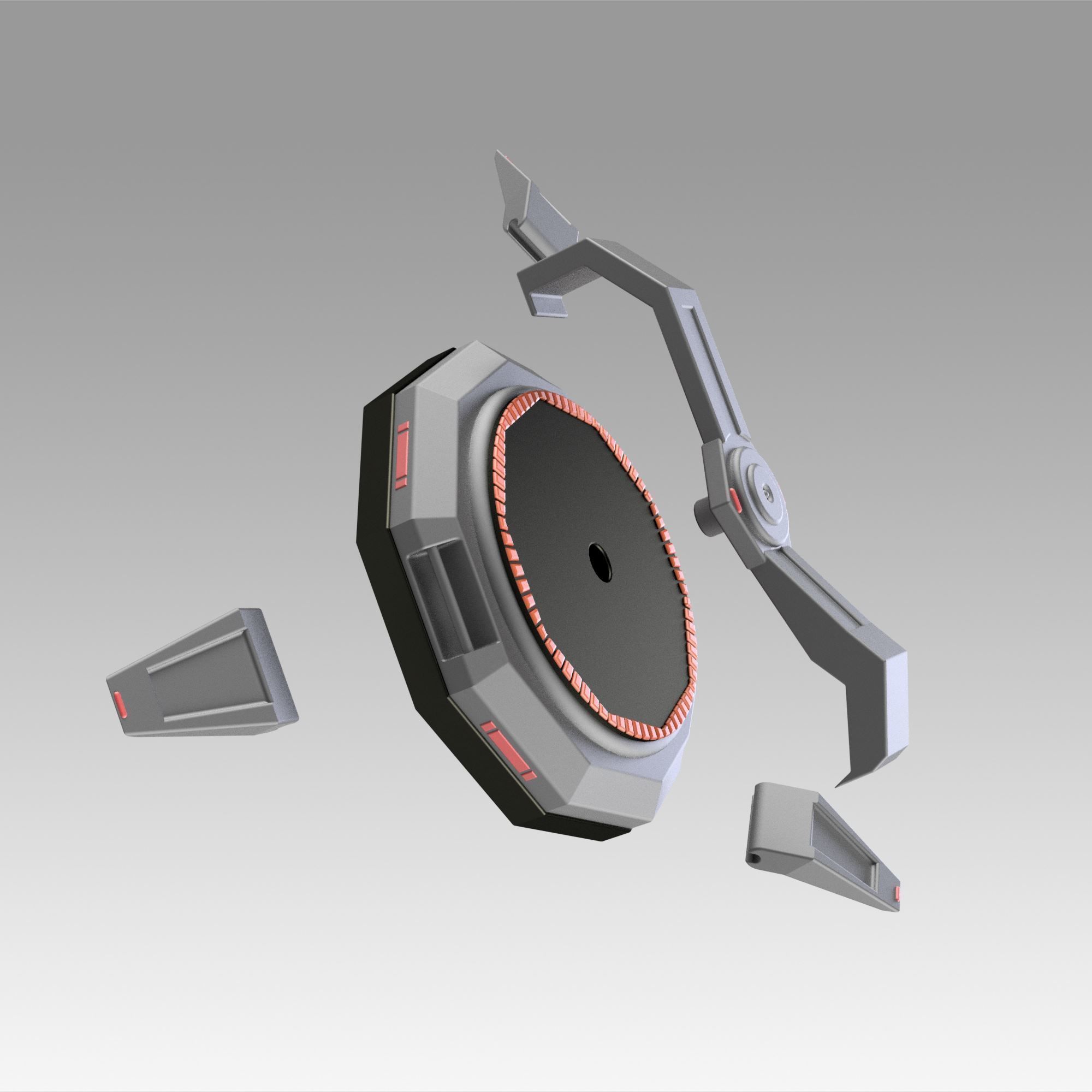 Apex Legends Wattson Static Defender fence base cosplay prop 3D print model_9