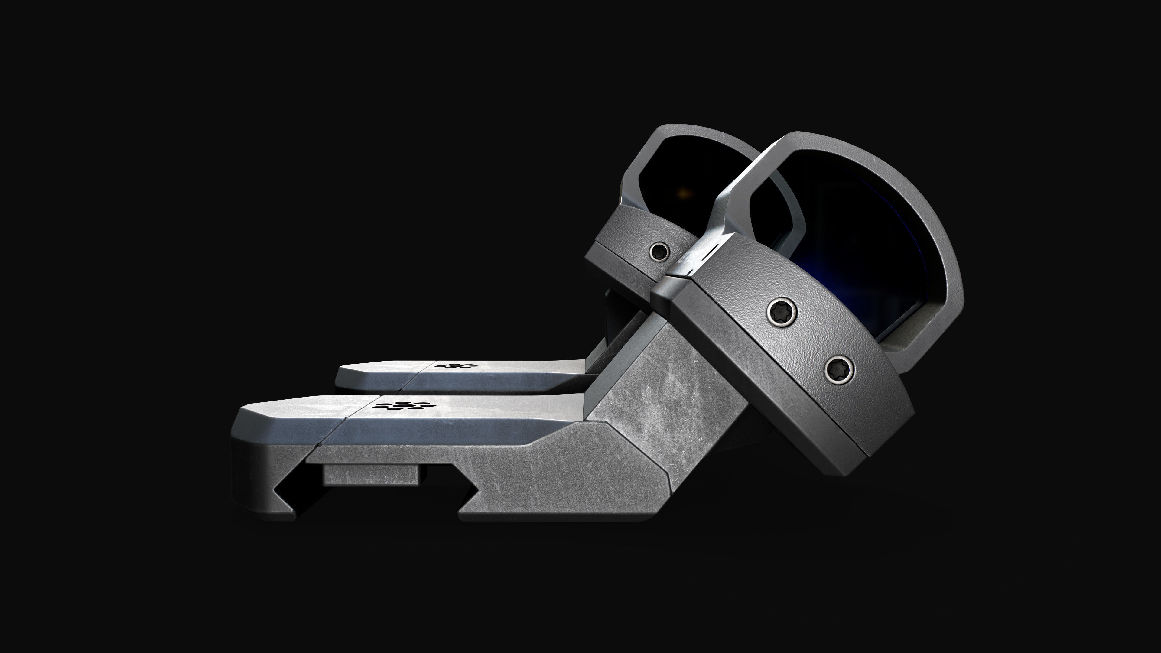 Arisaka Offset Optic Mount Free low-poly 3D model_5