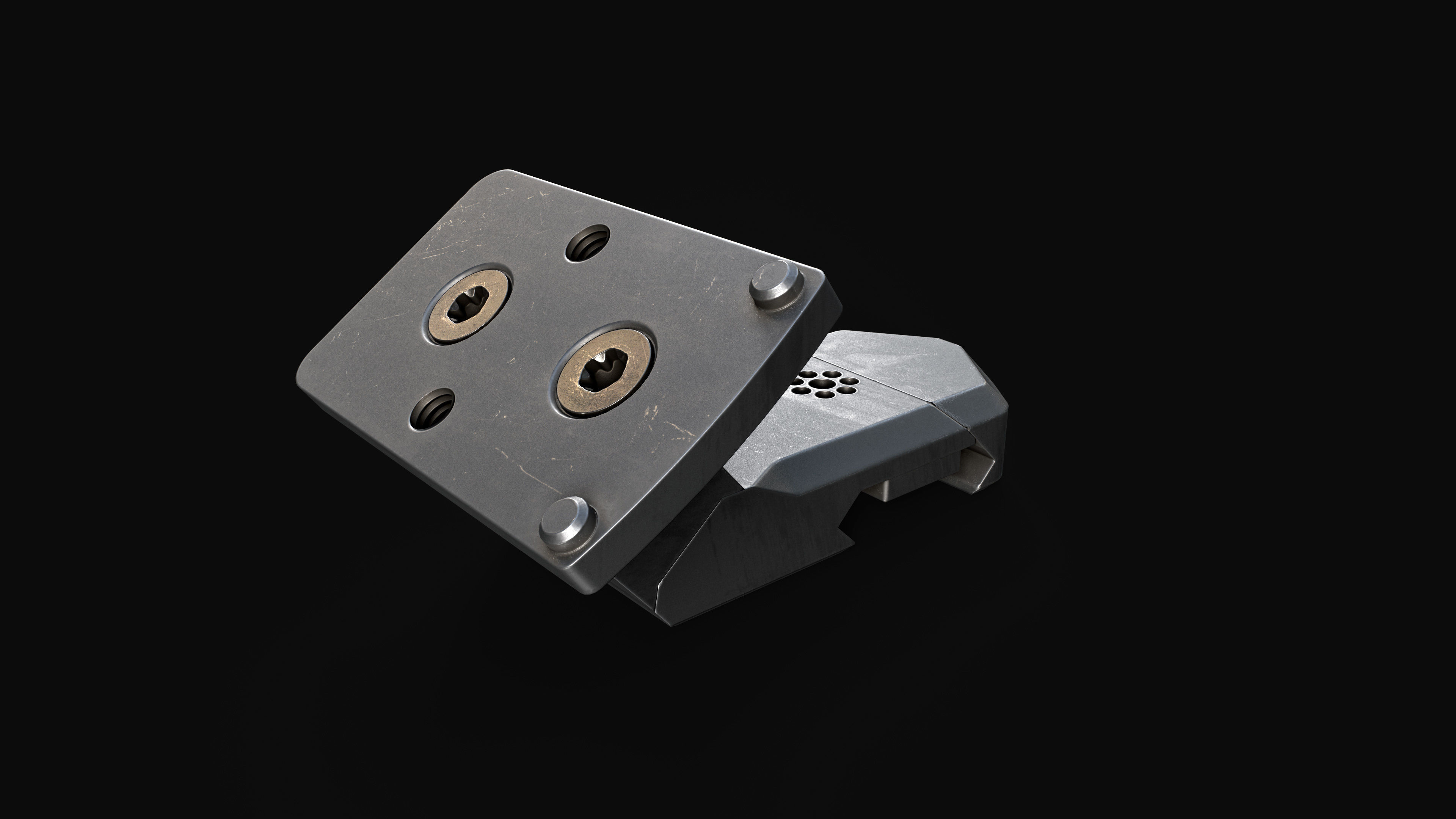 Arisaka Offset Optic Mount Free low-poly 3D model_34