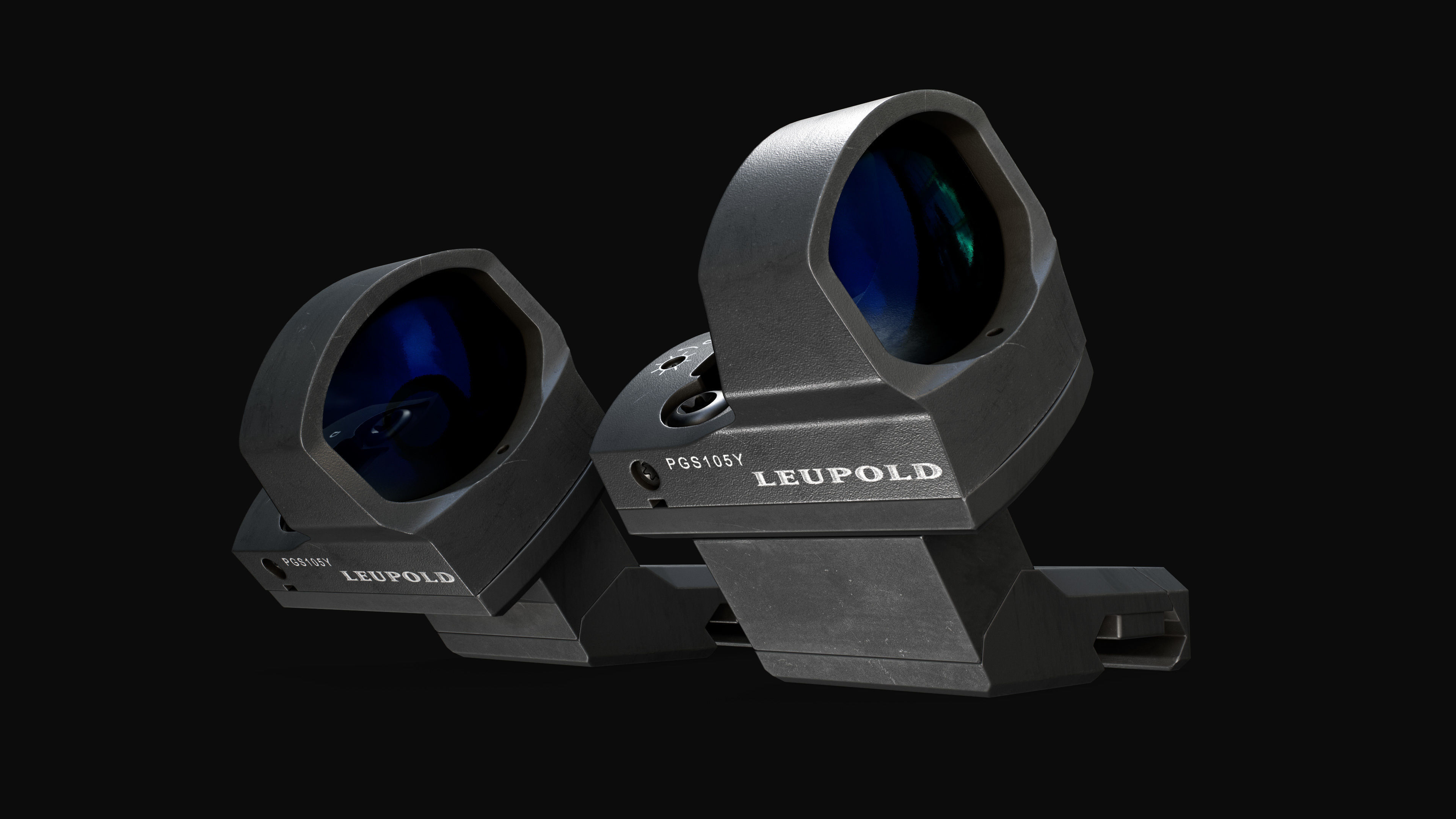 Arisaka Offset Optic Mount Free low-poly 3D model_6