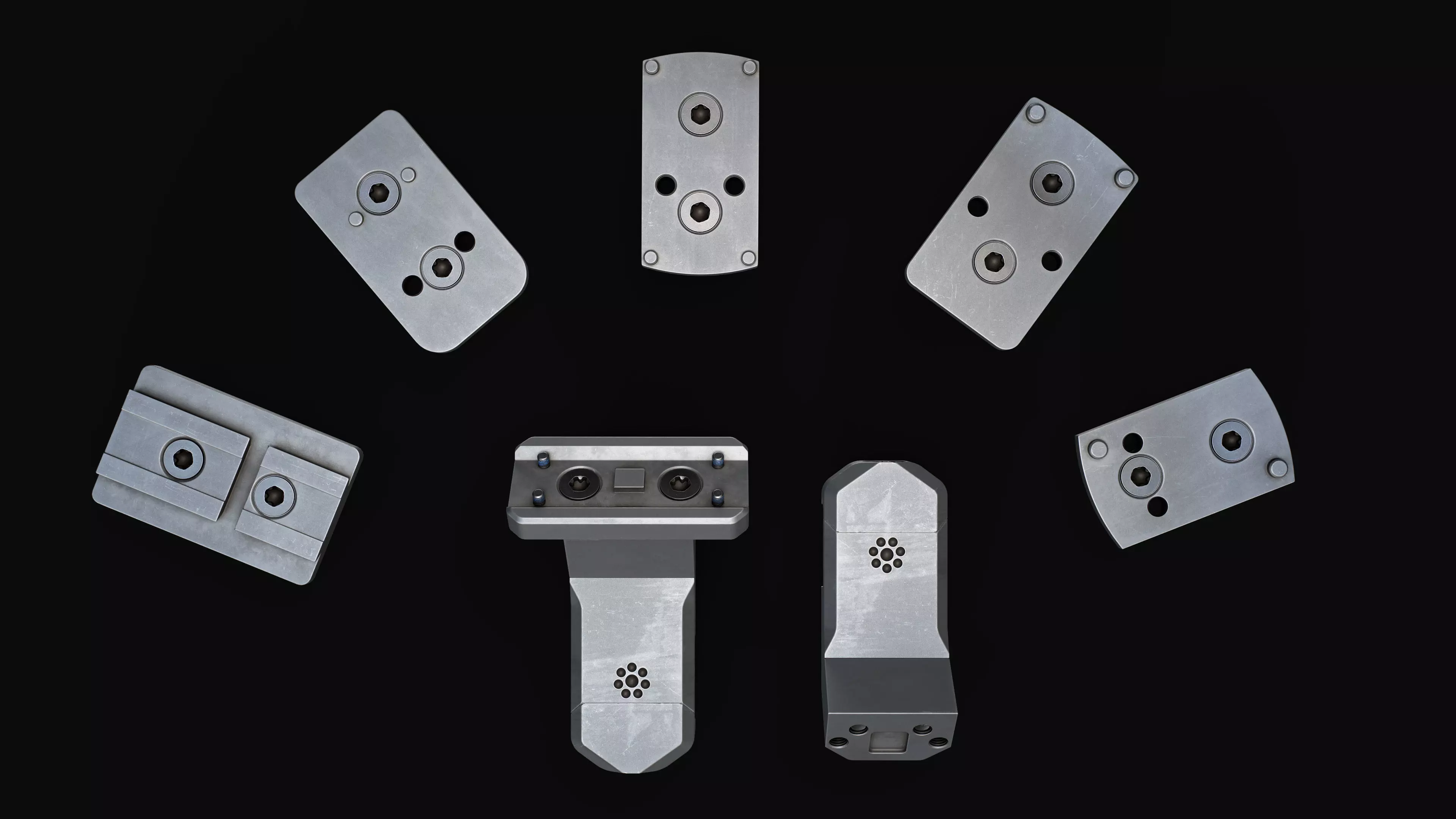 Arisaka Offset Optic Mount Free low-poly 3D model_0