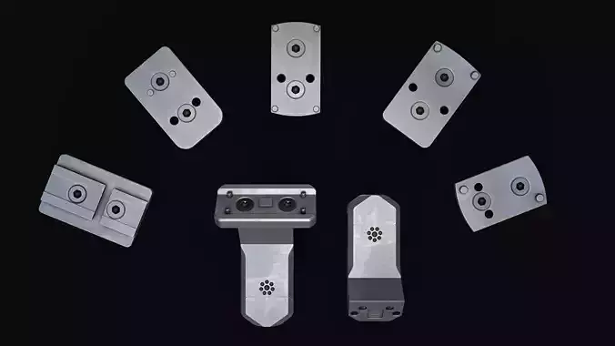 Arisaka Offset Optic Mount Free low-poly 3D model