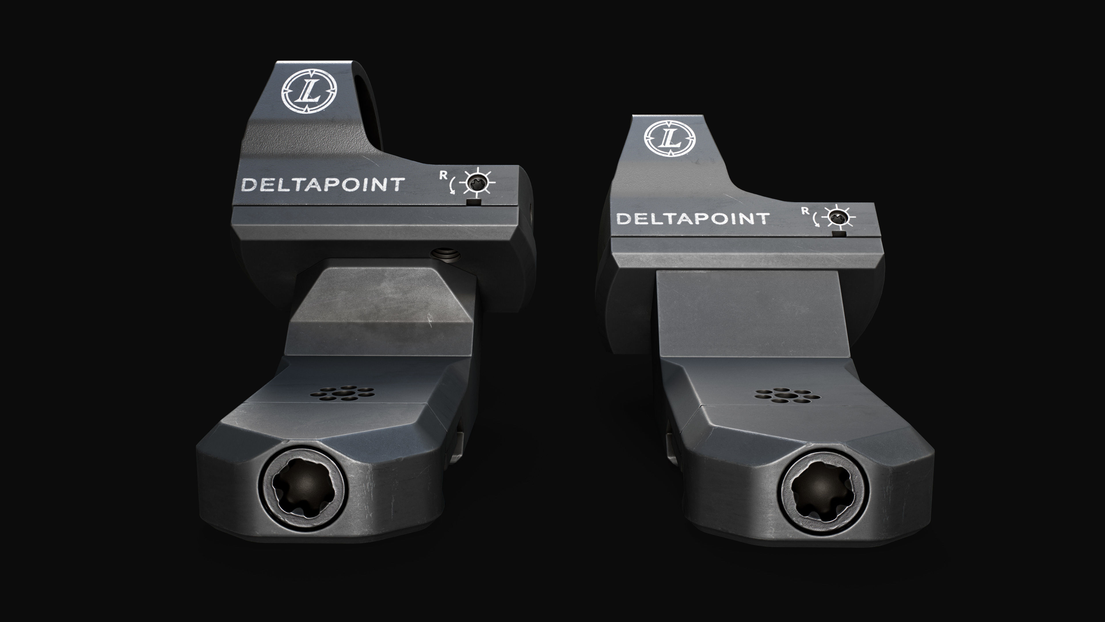 Arisaka Offset Optic Mount Free low-poly 3D model_3