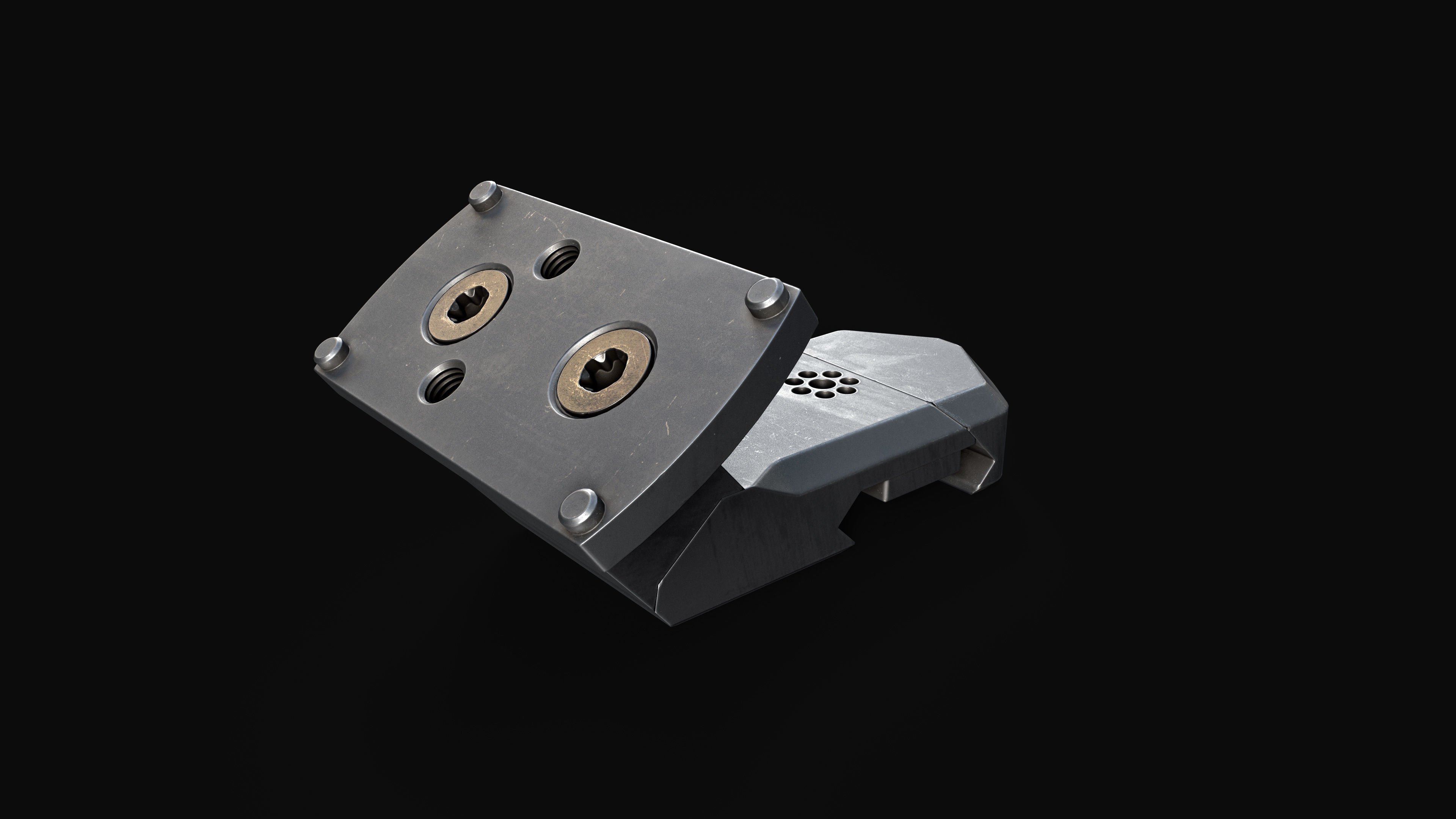 Arisaka Offset Optic Mount Free low-poly 3D model_33