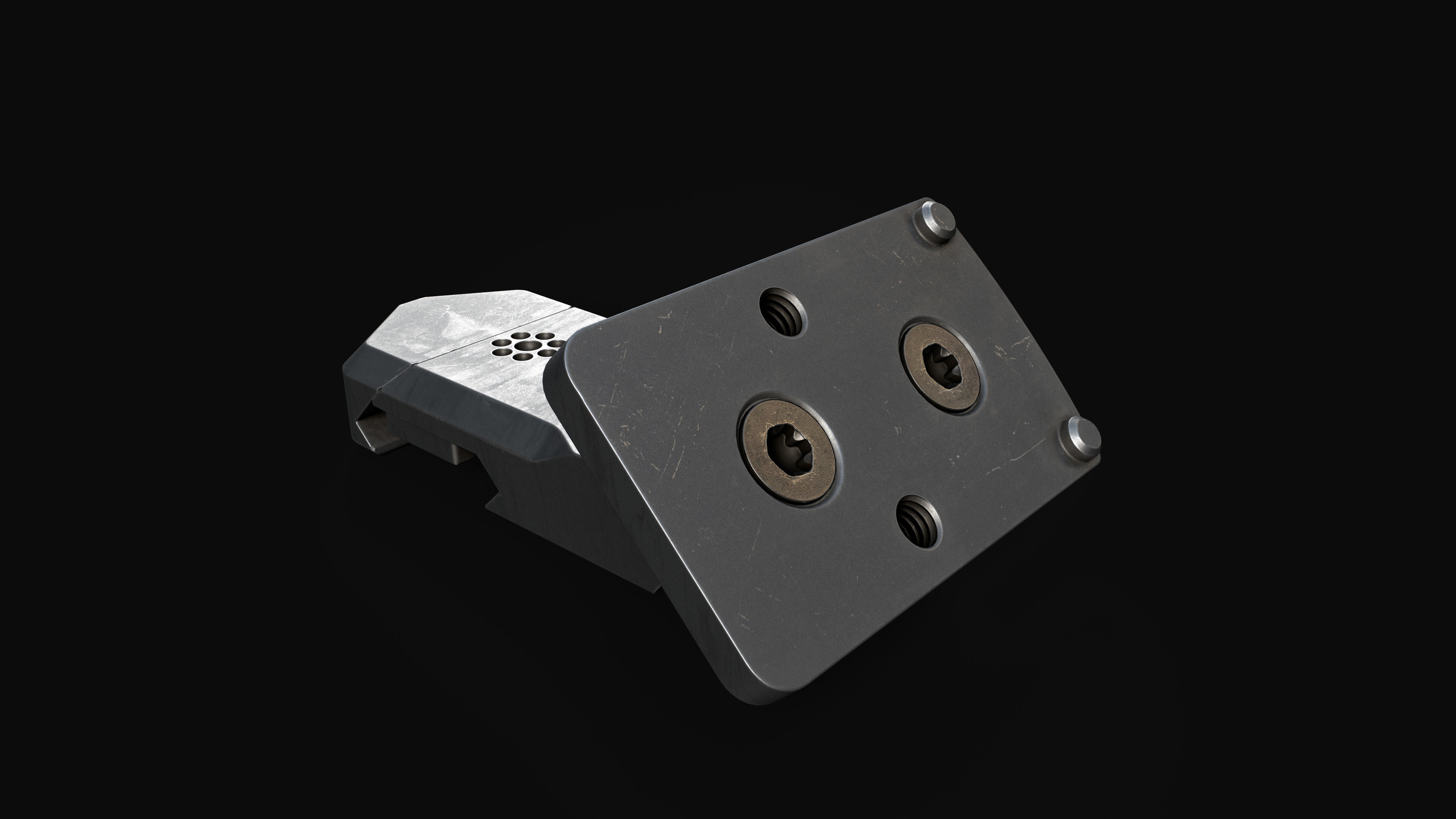 Arisaka Offset Optic Mount Free low-poly 3D model_26