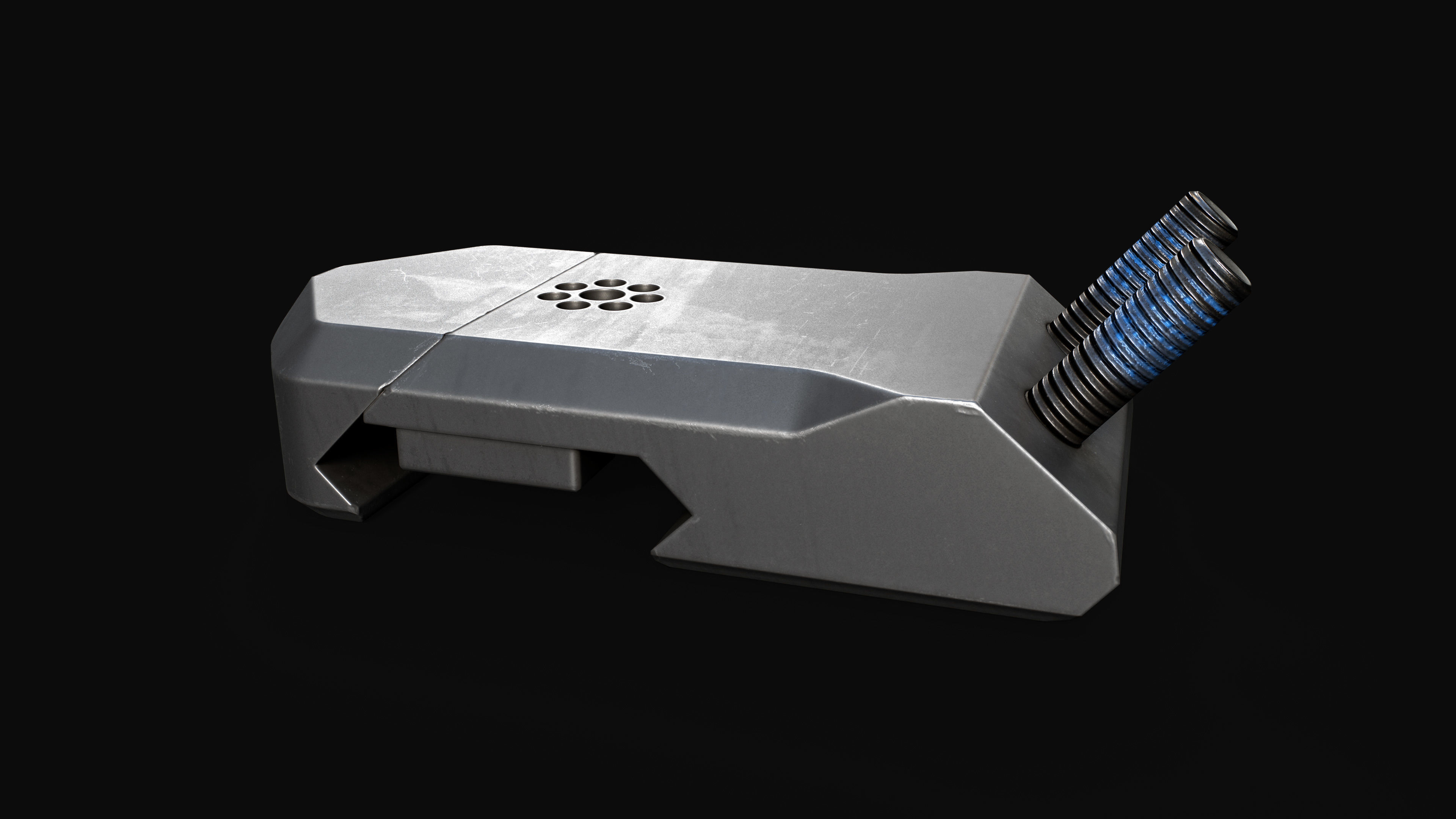 Arisaka Offset Optic Mount Free low-poly 3D model_18