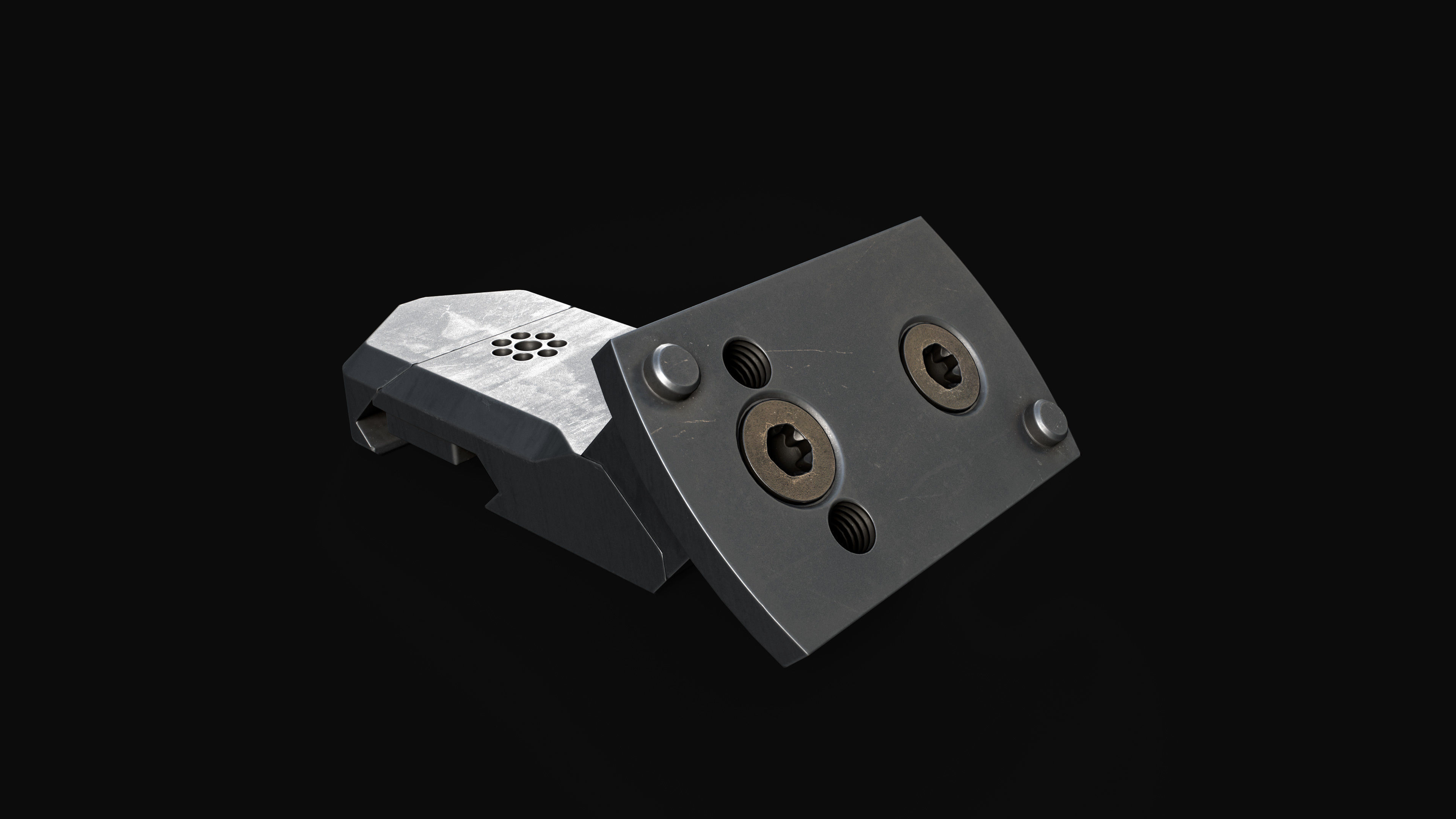 Arisaka Offset Optic Mount Free low-poly 3D model_21