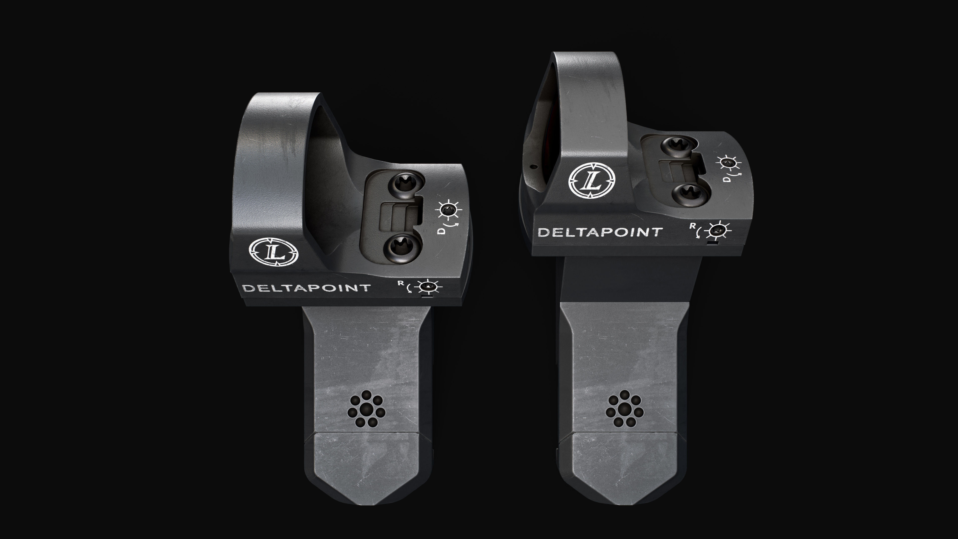 Arisaka Offset Optic Mount Free low-poly 3D model_7