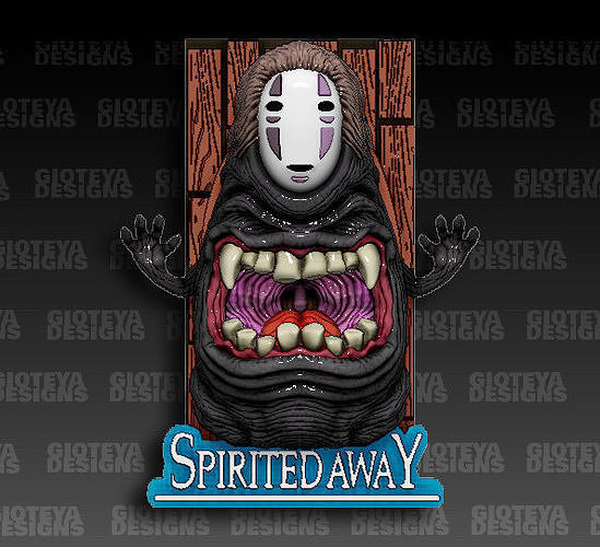Spirited Away - No Face Magnet 3D model