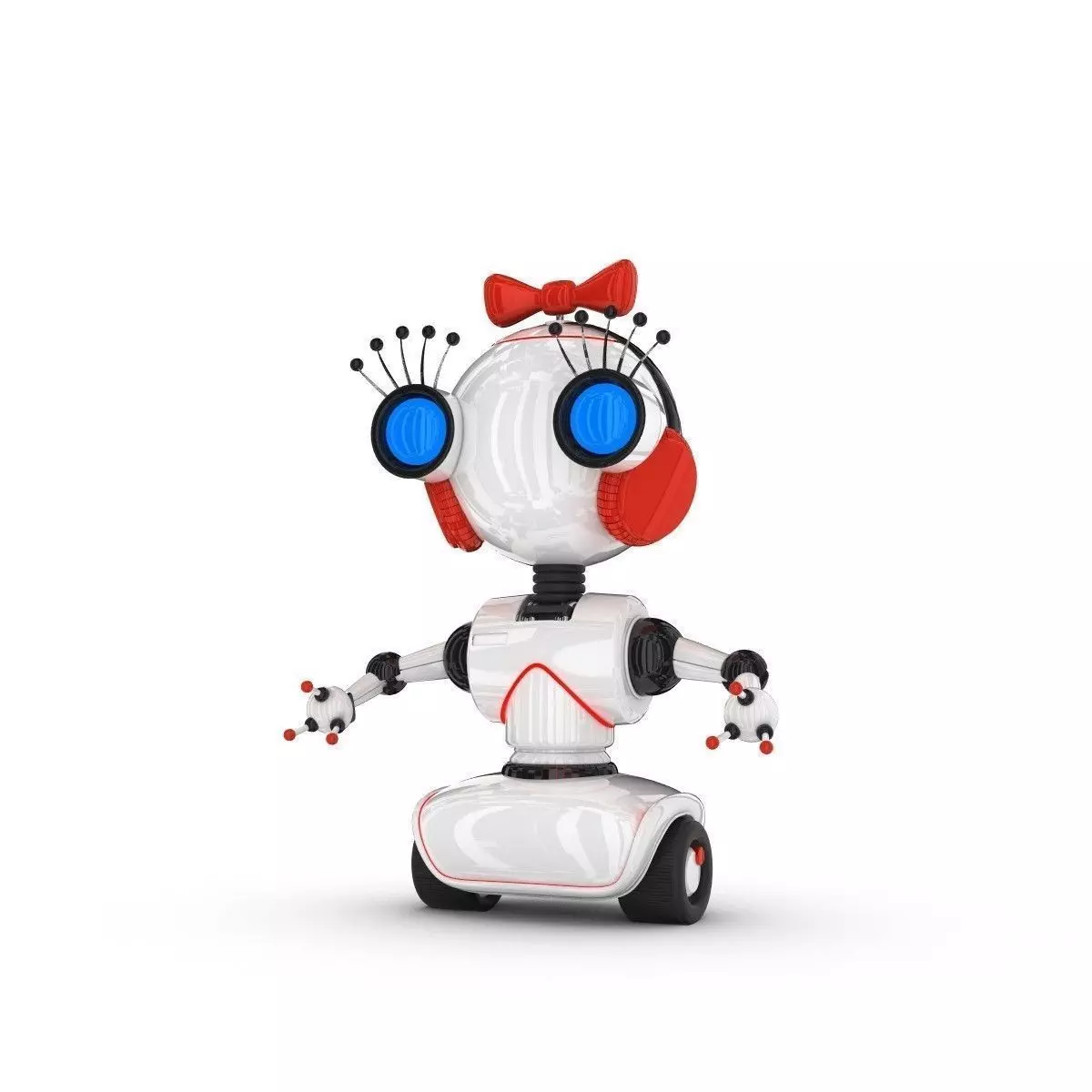 Funny Robot Character 3D model_0