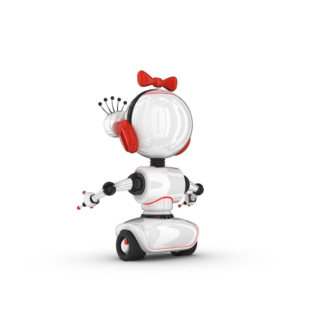 Funny Robot Character 3D model_2