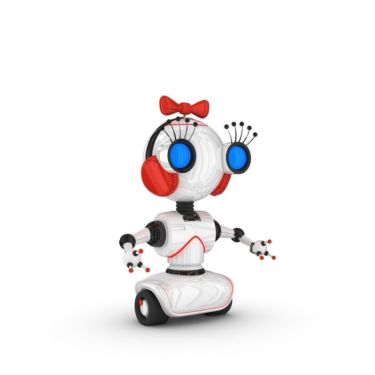 Funny Robot Character 3D model_3