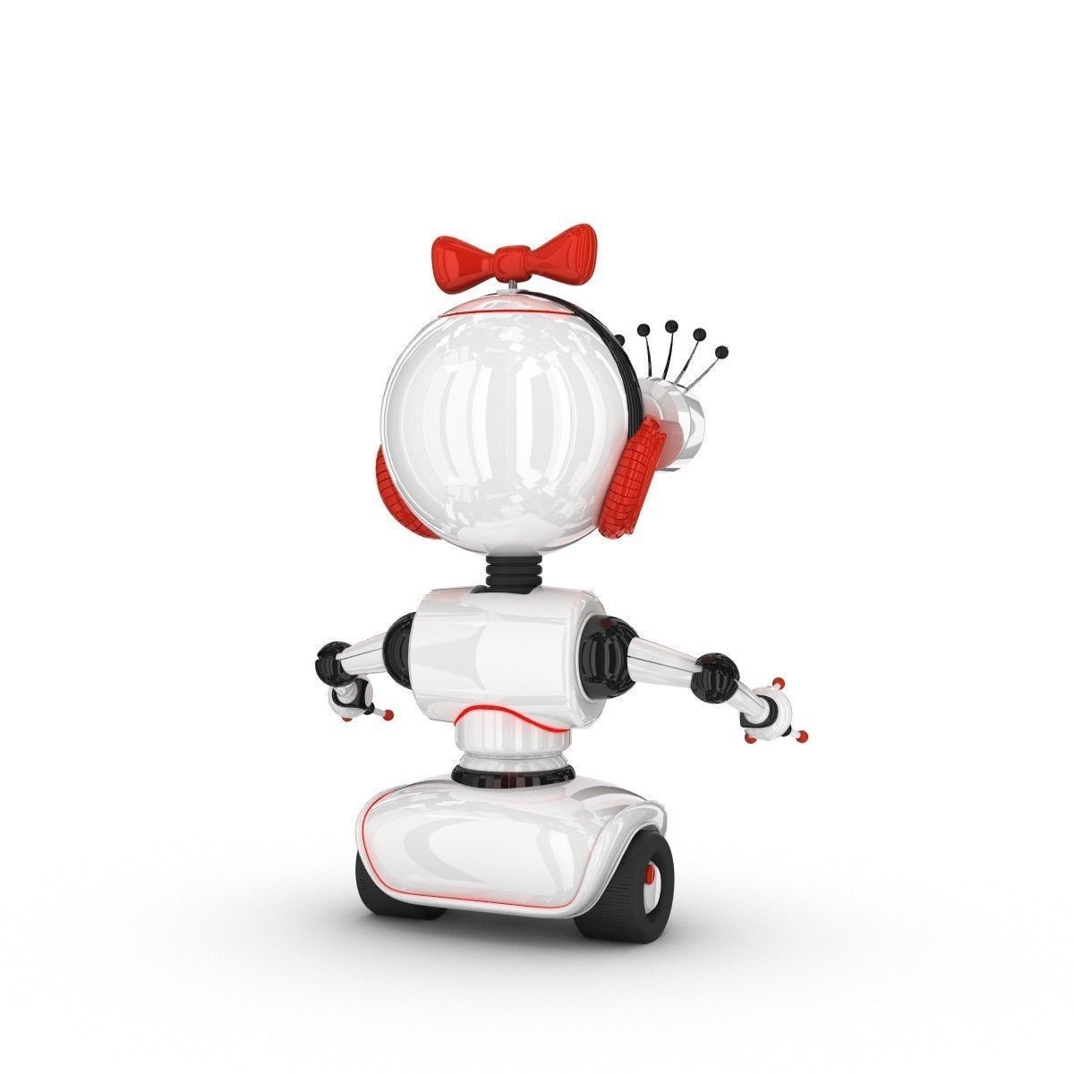 Funny Robot Character 3D model_1