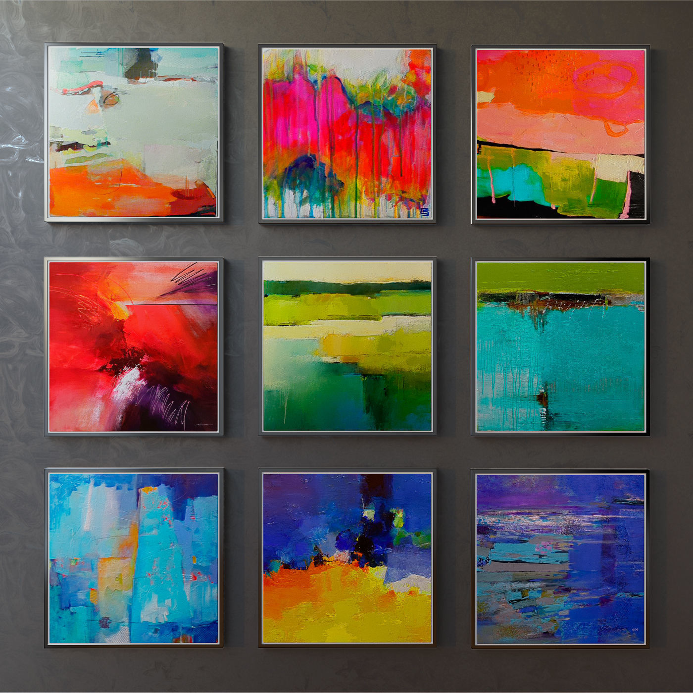 Collection of paintings abstract art part 3 3D model | CGTrader