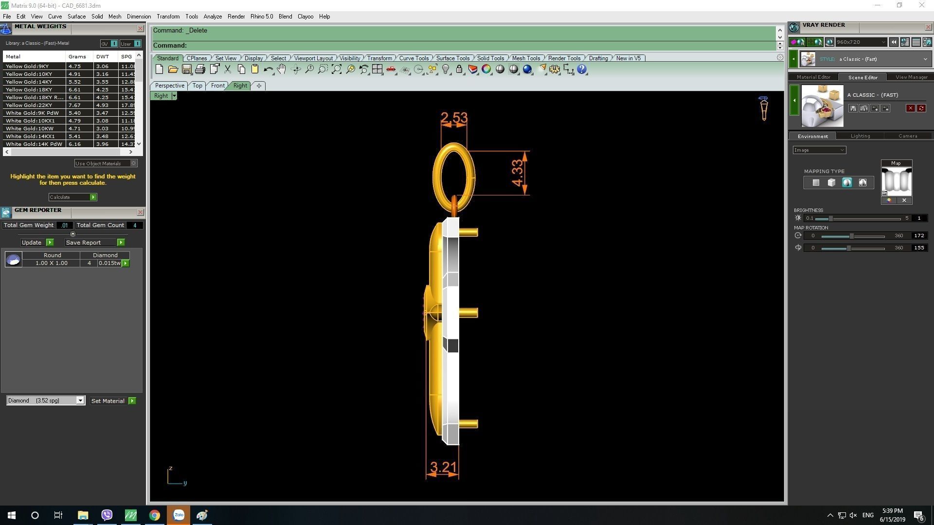 Cross pendant 1870 3D print model_7