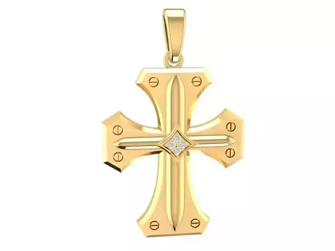 Cross pendant 1870