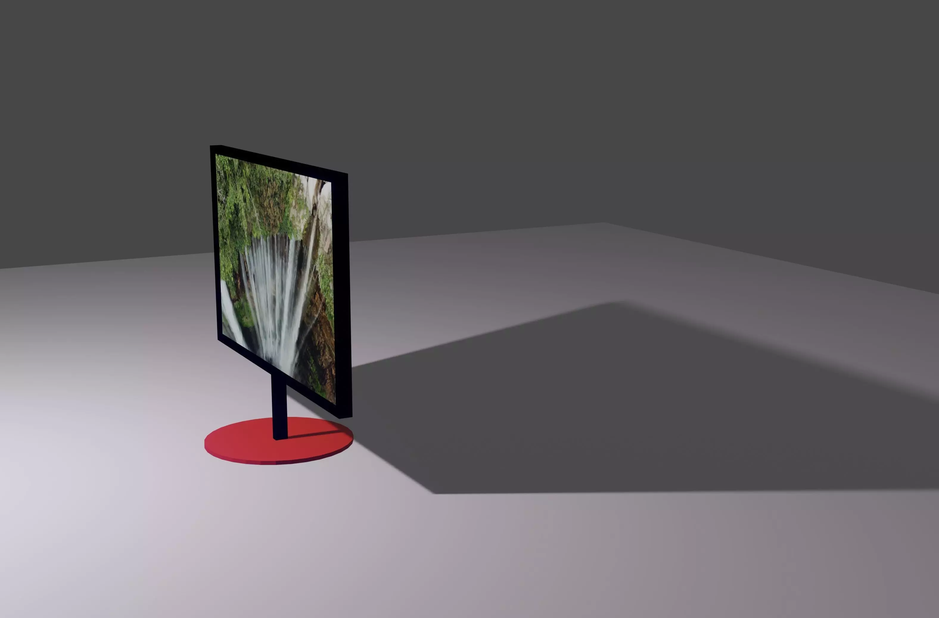 home interior Led TV with live video Free low-poly 3D model