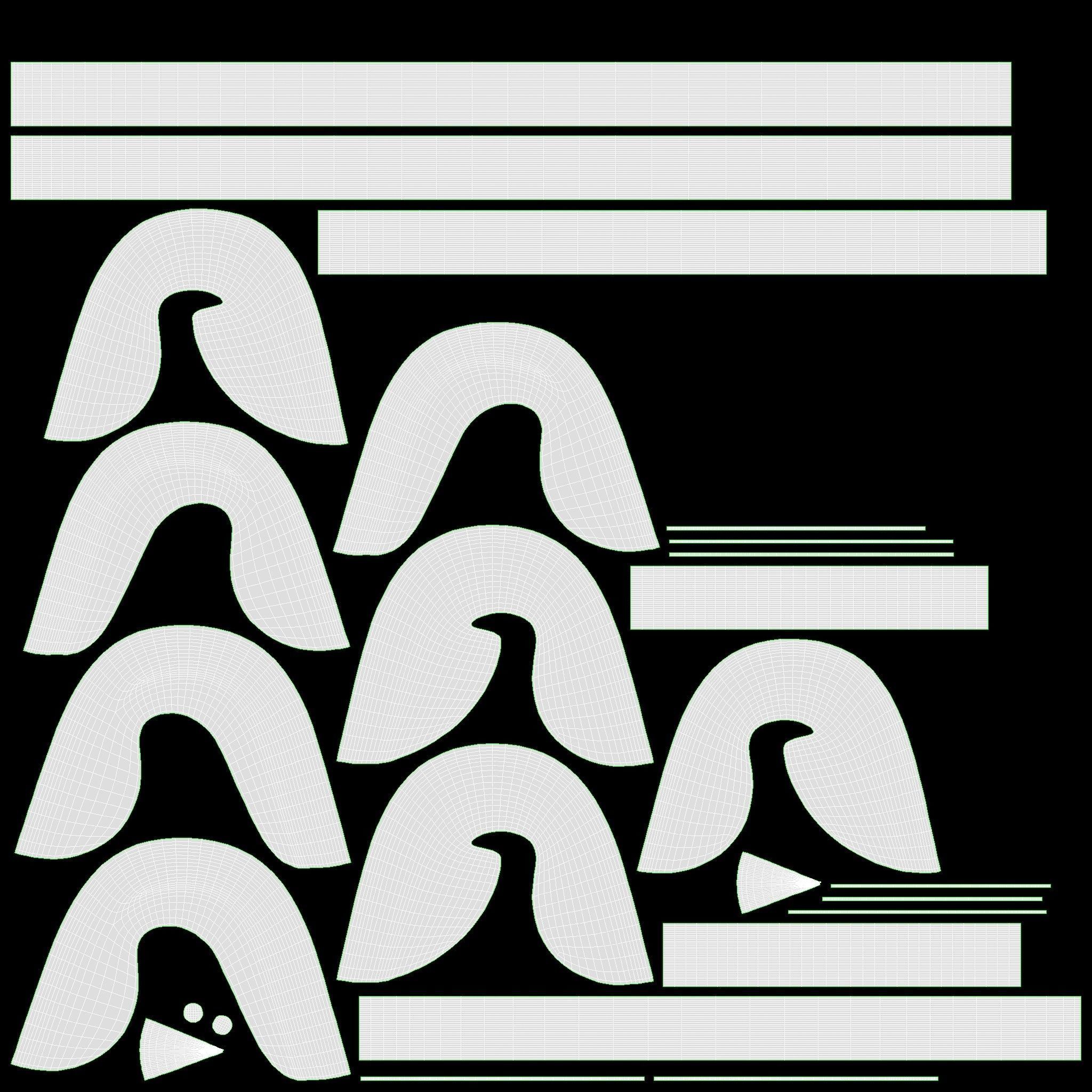 Safety pins open and locked  3D model_7