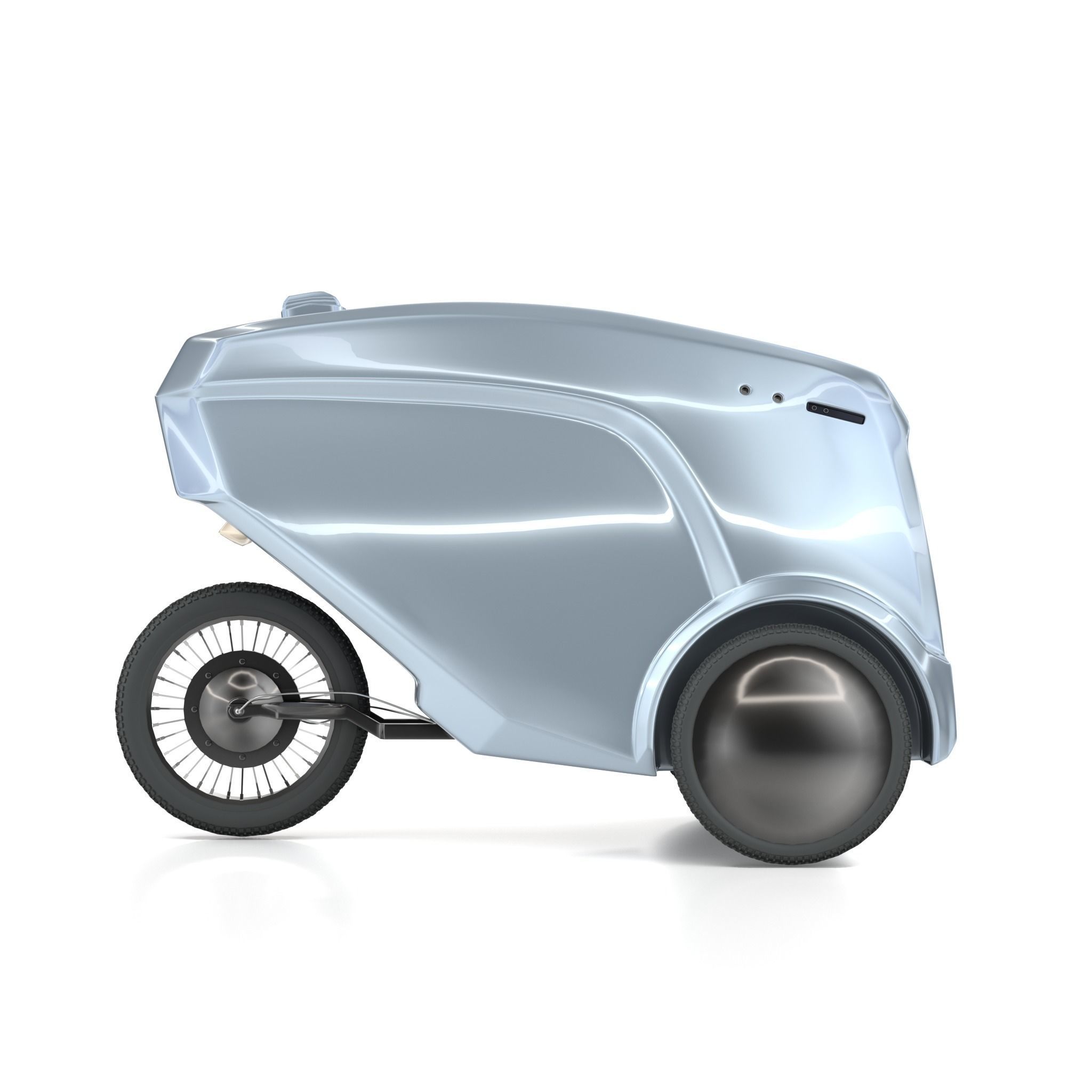 Autonomous delivery robot concept 3D model_3