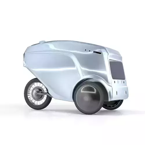 Autonomous delivery robot concept 3D model