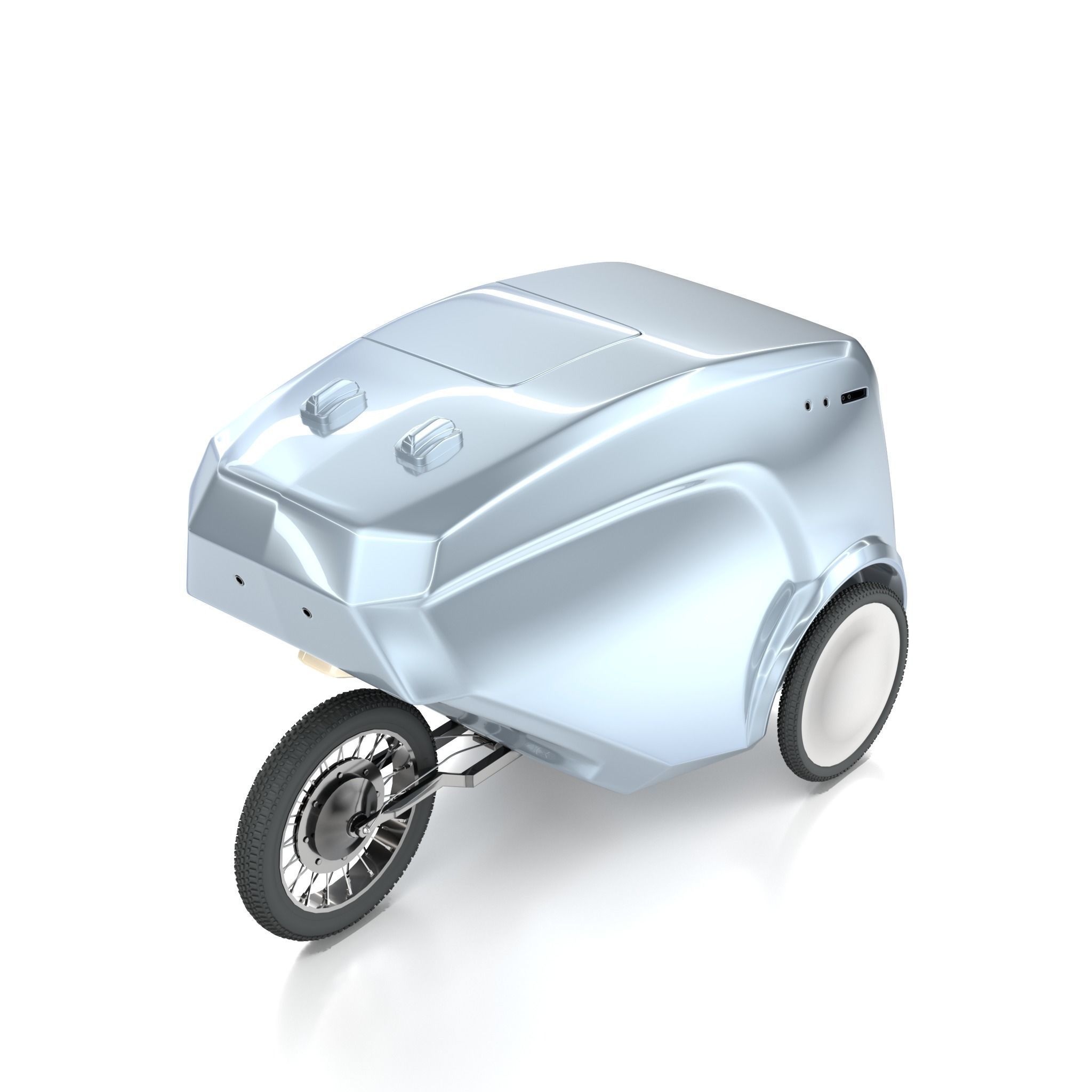 Autonomous delivery robot concept 3D model_4