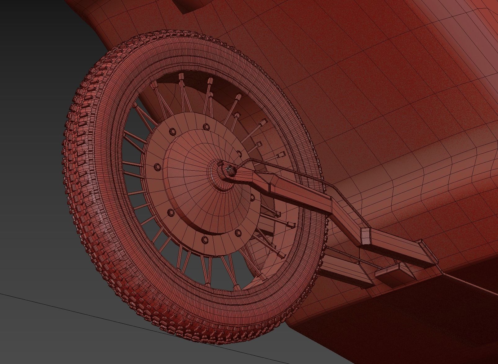 Autonomous delivery robot concept 3D model_8