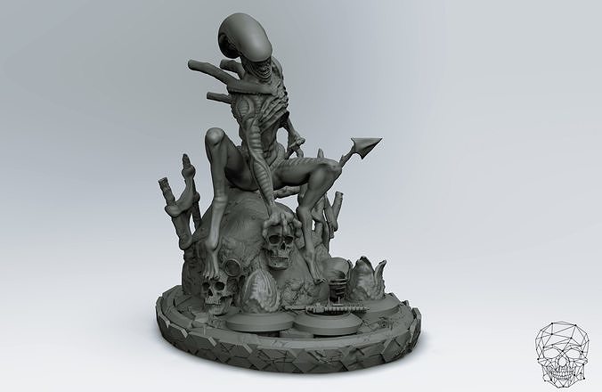 Alien Figure 3D print model