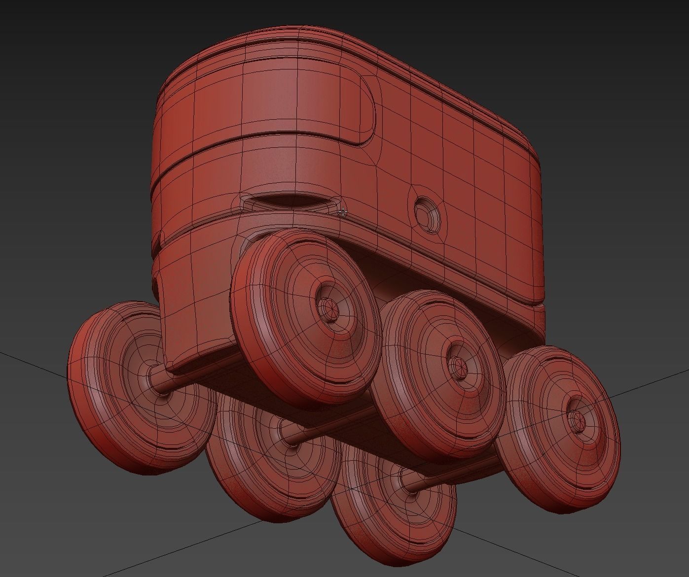 Autonomous delivery robotic drone concept model 3D model_7