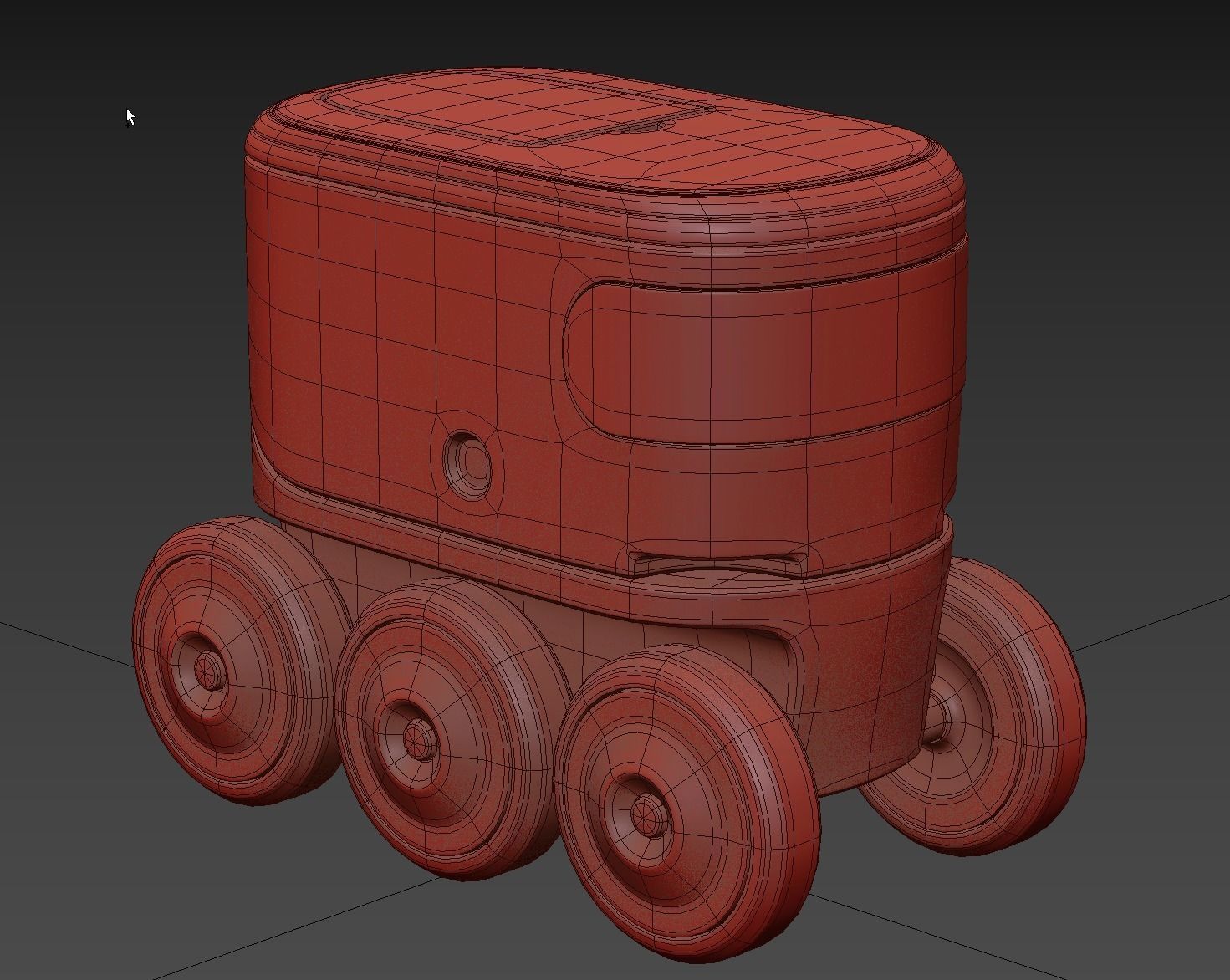 Autonomous delivery robotic drone concept model 3D model_5