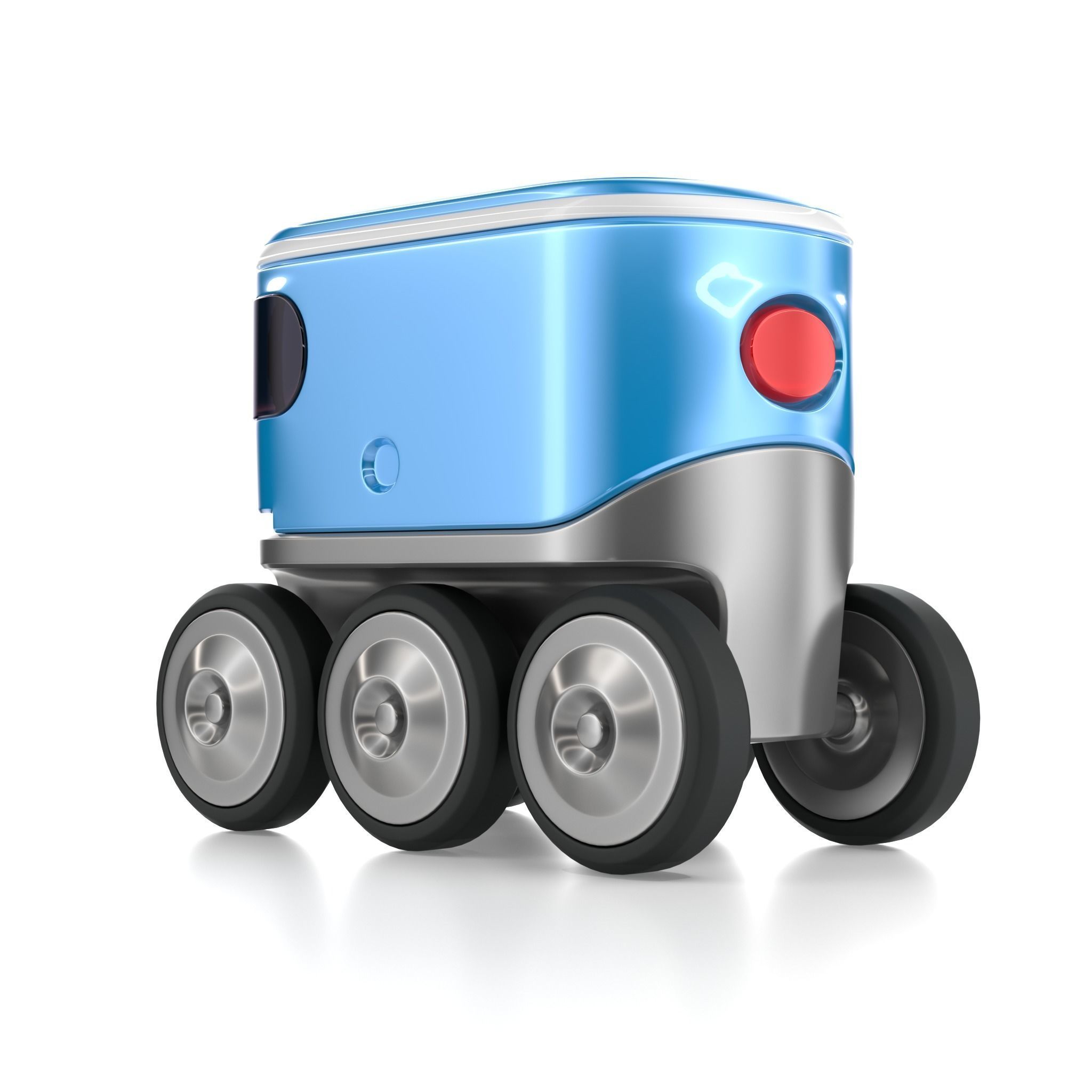 Autonomous delivery robotic drone concept model 3D model_1