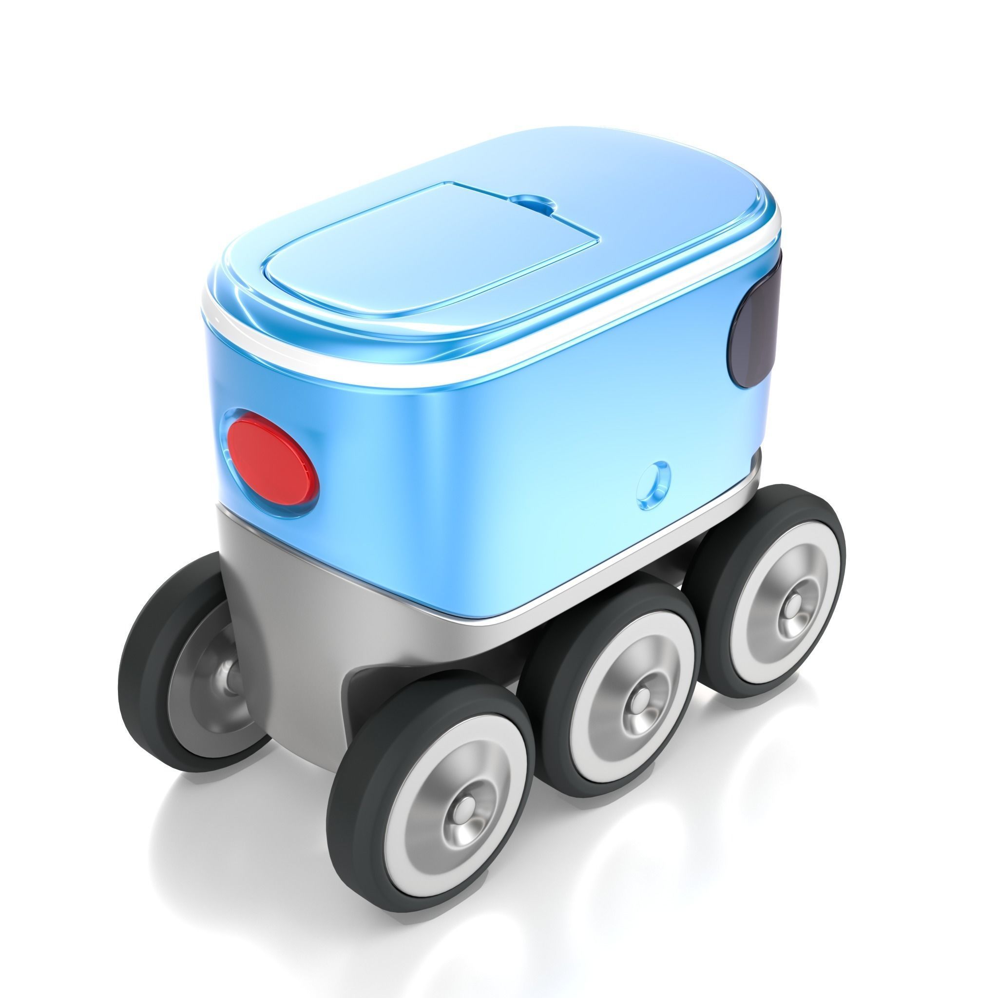 Autonomous delivery robotic drone concept model 3D model_4