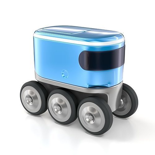 Autonomous delivery robotic drone concept model 3D model
