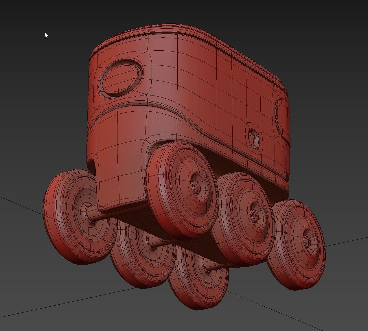 Autonomous delivery robotic drone concept model 3D model_8