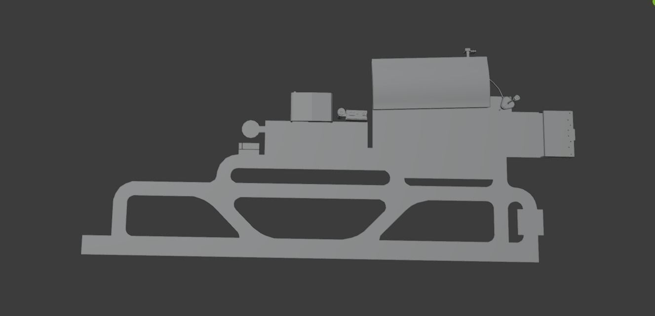 Small 3D Airport Model Low-poly 3D model_1