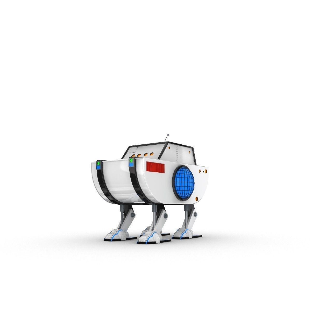 Funny Robot Character 3D model_1