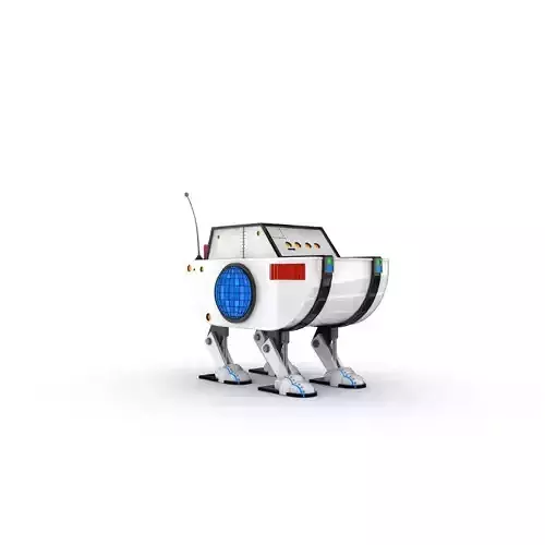 Funny Robot Character 3D model Funny Robot Character 3D model
